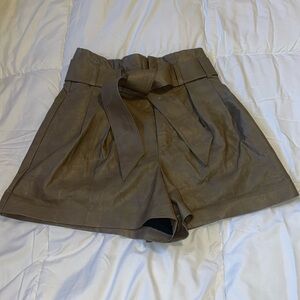 Zara Faux Leather Shorts